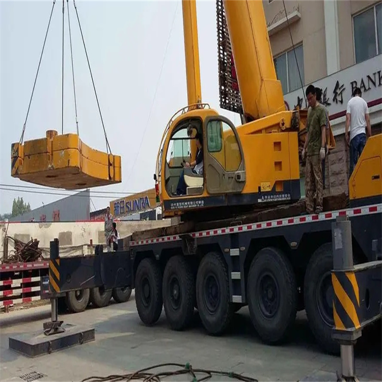 富川当地吊车出租|机器吊装|75吨|工厂搬迁服务